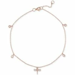 Best reviews of ๐คฉ Giani Bernini Cubic Zirconia Dragonfly & Bezel Ankle Bracelet In 18k Rose Gold-Plated Sterling Silver, Created For Macy's ๐