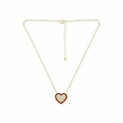 Wholesale 🎁 Giani Bernini Cubic Zirconia & Red Enamel Heart Pendant Necklace, 16 + 2 Extender, Created For Macy's Gold Over Silver ✨ -Giani Bernini Shop unnamed file 1554
