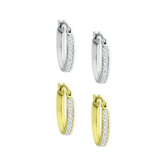 Coupon ๐ฏ Giani Bernini 2-Pc. Set Cubic Zirconia Small Hoop Earrings In Sterling Silver & 18k Gold-Plated Sterling Silver, 0.5, Created For Macy's White/gold ๐ฏ 3 Coupon ๐ฏ Giani Bernini 2-Pc. Set Cubic Zirconia Small Hoop Earrings In Sterling Silver & 18k Gold-Plated Sterling Silver, 0.5, Created For Macy's White/gold ๐ฏ - Image 3