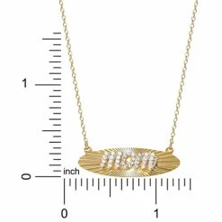 Best reviews of 🎁 Giani Bernini Cubic Zirconia MOM Script Radiant Disc 18 Pendant Necklace In 18k Gold-Plated Sterling Silver, Created For Macy's 🎉 -Giani Bernini Shop unnamed file 1581