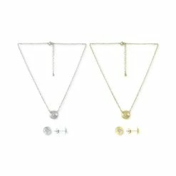 Best Pirce โค๏ธ Giani Bernini Cubic Zirconia Heart Cluster Disc Pendant Necklace & Stud Earrings Jewelry Collection, Created For Macy's Sterling Silver ๐ฅฐ