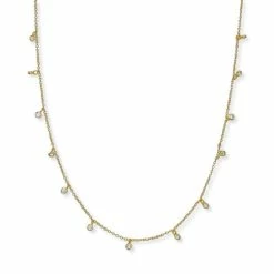 Budget 🛒 Giani Bernini Cubic Zirconia Dangle Chain Necklace In Sterling Silver, 16 + 2 Extender, Created For Macy's 💯