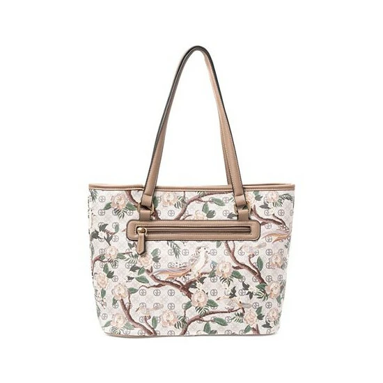 Deals 😉 Giani Bernini Botanical Floral Faux Leather Tote, Created For Macy's Taupe 🛒 3 Deals 😉 Giani Bernini Botanical Floral Faux Leather Tote, Created For Macy's Taupe 🛒 - Image 3