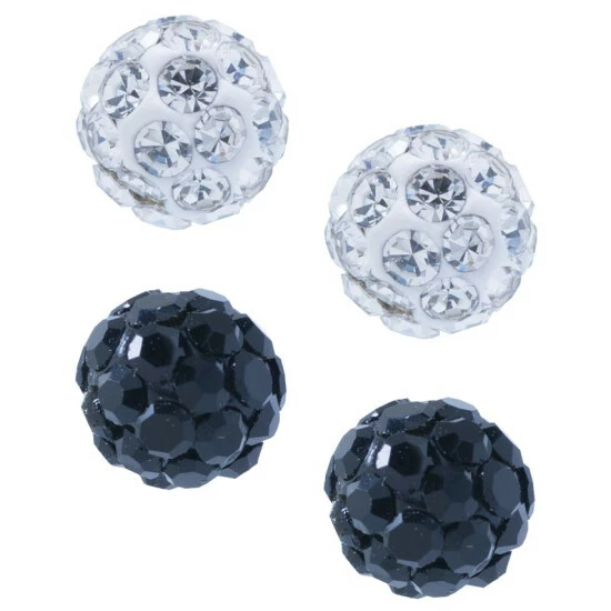Cheapest ๐ Giani Bernini Crystal 4mm 2-Pc Set Pave Stud Earrings In Sterling Silver, Available In Black And White Or Red And White ๐ฏ 1 Cheapest ๐ Giani Bernini Crystal 4mm 2-Pc Set Pave Stud Earrings In Sterling Silver, Available In Black And White Or Red And White ๐ฏ