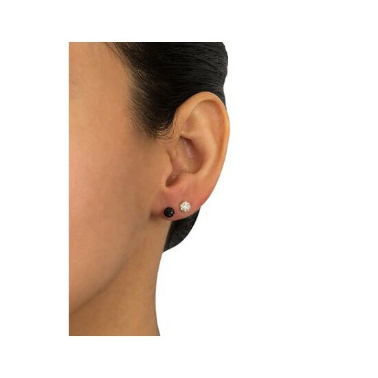 Cheapest ๐ Giani Bernini Crystal 4mm 2-Pc Set Pave Stud Earrings In Sterling Silver, Available In Black And White Or Red And White ๐ฏ 3 Cheapest ๐ Giani Bernini Crystal 4mm 2-Pc Set Pave Stud Earrings In Sterling Silver, Available In Black And White Or Red And White ๐ฏ - Image 3