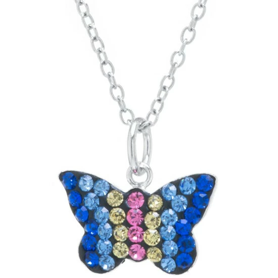 Discount ๐ Giani Bernini Multicolor Pave Crystal Butterfly Pendant With 18 Chain Set In Sterling Silver ๐ฏ 1 Discount ๐ Giani Bernini Multicolor Pave Crystal Butterfly Pendant With 18 Chain Set In Sterling Silver ๐ฏ