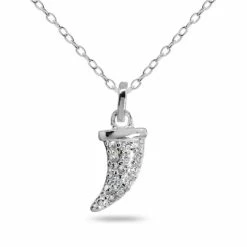 Best reviews of 🎁 Giani Bernini Cubic Zirconia Horn Pendant In Sterling Silver ✔️