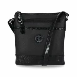 Promo 🎁 Giani Bernini Saffiano North South Crossbody, Created For Macy's Black/blk Croc ✨