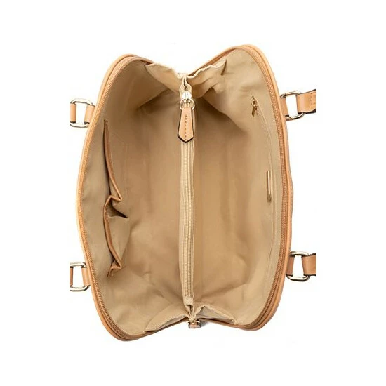 Budget ๐ Giani Bernini Signature Stripe Dome Faux Leather Satchel, Created For Macy's Taupe Multi ๐ 2 Budget ๐ Giani Bernini Signature Stripe Dome Faux Leather Satchel, Created For Macy's Taupe Multi ๐ - Image 2