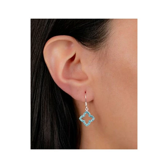 Coupon ๐ฅฐ Giani Bernini Aqua Crystal Quatrefoil Drop Earrings In Sterling Silver, Created For Macy's ๐ 2 Coupon ๐ฅฐ Giani Bernini Aqua Crystal Quatrefoil Drop Earrings In Sterling Silver, Created For Macy's ๐ - Image 2