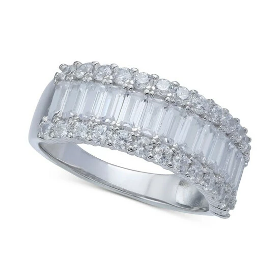 Best Pirce ๐ Giani Bernini Cubic Zirconia Baguette Band In Sterling Silver ๐ 1 Best Pirce ๐ Giani Bernini Cubic Zirconia Baguette Band In Sterling Silver ๐