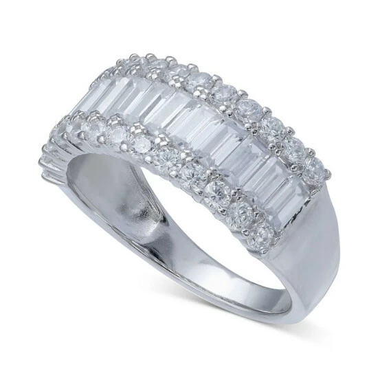 Best Pirce ๐ Giani Bernini Cubic Zirconia Baguette Band In Sterling Silver ๐ 4 Best Pirce ๐ Giani Bernini Cubic Zirconia Baguette Band In Sterling Silver ๐ - Image 4