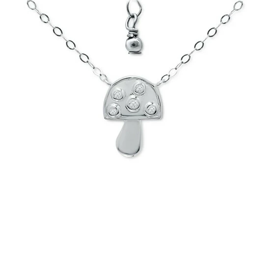 Coupon 🧨 Giani Bernini Cubic Zirconia Mushroom Pendant Necklace In Sterling Silver, 16 + 2 Extender, Created For Macy's 🧨 1 Coupon 🧨 Giani Bernini Cubic Zirconia Mushroom Pendant Necklace In Sterling Silver, 16 + 2 Extender, Created For Macy's 🧨