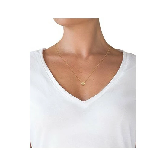 Budget 😍 Giani Bernini Cubic Zirconia Smiley 18 Pendant Necklace In 18k Gold-Plated Sterling Silver, Created For Macy's Gold Over Sterling Silver 💯 3 Budget 😍 Giani Bernini Cubic Zirconia Smiley 18 Pendant Necklace In 18k Gold-Plated Sterling Silver, Created For Macy's Gold Over Sterling Silver 💯 - Image 3