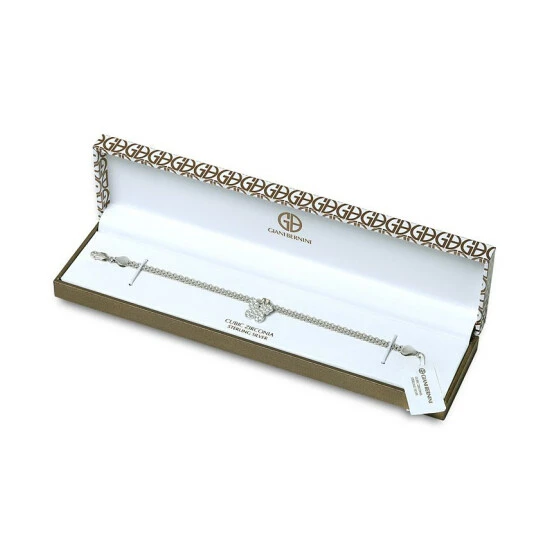 Best Sale 🤩 Giani Bernini Cubic Zirconia Butterfly Charm Bismark Chain Bracelet, Created For Macy's White 🥰 5 Best Sale 🤩 Giani Bernini Cubic Zirconia Butterfly Charm Bismark Chain Bracelet, Created For Macy's White 🥰 - Image 5
