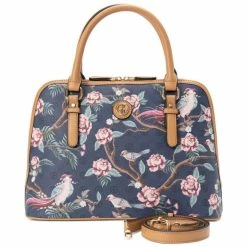 Best reviews of 😍 Giani Bernini Botanical Floral Faux Leather Dome Bag, Created For Macy's Navy ✨