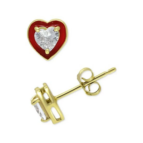 Best reviews of 🌟 Giani Bernini Cubic Zirconia Cubic Zirconia Red Enamel Heart Stud Earrings, Created For Macy's Gold Over Silver 👏 3 Best reviews of 🌟 Giani Bernini Cubic Zirconia Cubic Zirconia Red Enamel Heart Stud Earrings, Created For Macy's Gold Over Silver 👏 - Image 3