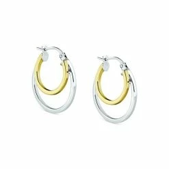 Budget 👍 Giani Bernini Double Hoop Earrings In Sterling Silver & 18k Gold-Plate, Created For Macy's Gold Over Silver ⌛ -Giani Bernini Shop unnamed file 1833