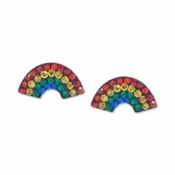 Top 10 🔔 Giani Bernini Crystal Rainbow Stud Earrings In Sterling Silver ⭐