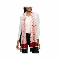 Outlet ✨ Giani Bernini 👩 Women's Confetti Hearts Oblong Scarf Pink ❤️ -Giani Bernini Shop unnamed file 1878