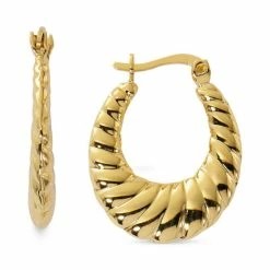 Best deal ๐ Giani Bernini Scalloped Edge Hoop Earrings In 24k Gold-Plated Sterling Silver, Created For Macy's (Also In Sterling Silver) ๐ฏ