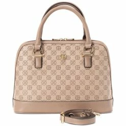 Best reviews of ✔️ Giani Bernini Debossed Signature Dome Satchel, Created For Macy's Taupe 😍