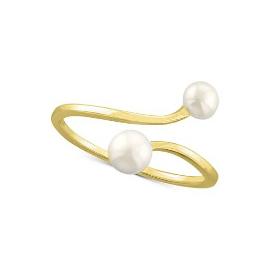 Best deal ๐ Giani Bernini Cultured Freshwater Pearl (4 & 5mm) Bypass Ring, Created For Macy's Gold Over Silver ๐ 3 Best deal ๐ Giani Bernini Cultured Freshwater Pearl (4 & 5mm) Bypass Ring, Created For Macy's Gold Over Silver ๐ - Image 3