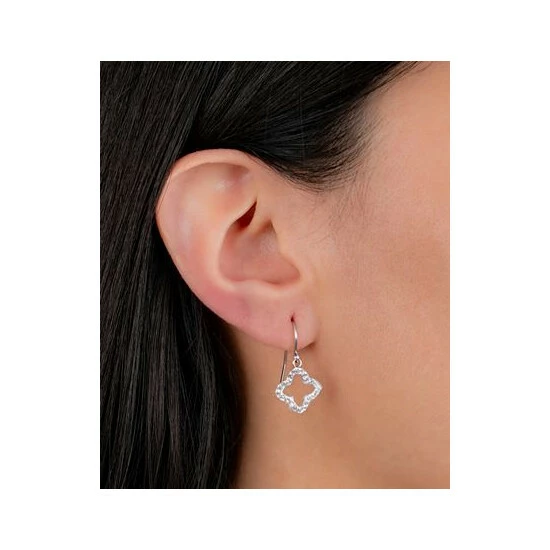 Hot Sale ๐ Giani Bernini Crystal Quatrefoil Drop Earrings In Sterling Silver, Created For Macy's ๐ 2 Hot Sale ๐ Giani Bernini Crystal Quatrefoil Drop Earrings In Sterling Silver, Created For Macy's ๐ - Image 2