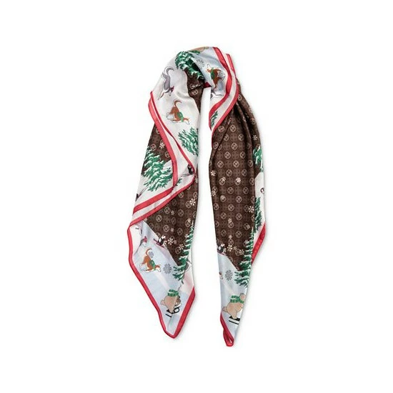 Budget ๐ Giani Bernini Giftable Holiday Bears Square Scarf Brown โ๏ธ 3 Budget ๐ Giani Bernini Giftable Holiday Bears Square Scarf Brown โ๏ธ - Image 3