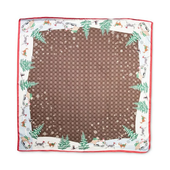 Budget ๐ Giani Bernini Giftable Holiday Bears Square Scarf Brown โ๏ธ 4 Budget ๐ Giani Bernini Giftable Holiday Bears Square Scarf Brown โ๏ธ - Image 4