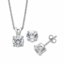 Deals ๐งจ Giani Bernini Lab-Created Sapphire Earring & Pendant Necklace Set In Sterling Silver โญ