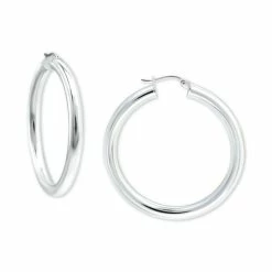 Best Sale 💯 Giani Bernini Polished Hoop Earrings, Created For Macy's Silver 💯