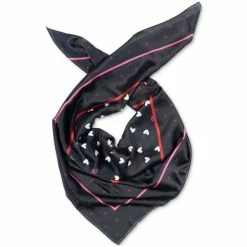 New 💯 Giani Bernini 👩 Women's Scribble Hearts Square Scarf Black 🧨 -Giani Bernini Shop unnamed file 1925