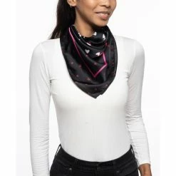 New 💯 Giani Bernini 👩 Women's Scribble Hearts Square Scarf Black 🧨 -Giani Bernini Shop unnamed file 1926