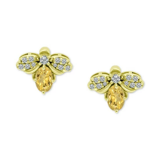 Flash Sale ๐ Giani Bernini Cubic Zirconia Bee Stud Earrings In 18k Gold-Plated Sterling Silver, Created For Macy's Gold Over Silver ๐งจ 1 Flash Sale ๐ Giani Bernini Cubic Zirconia Bee Stud Earrings In 18k Gold-Plated Sterling Silver, Created For Macy's Gold Over Silver ๐งจ