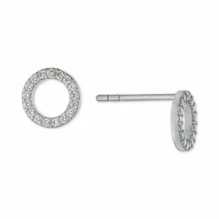 Wholesale ✔️ Giani Bernini Cubic Zirconia Circle Stud Earrings In Sterling Silver, Created For Macy's 👍