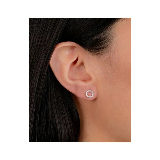 Wholesale โ๏ธ Giani Bernini Cubic Zirconia Circle Stud Earrings In Sterling Silver, Created For Macy's ๐ 2 Wholesale โ๏ธ Giani Bernini Cubic Zirconia Circle Stud Earrings In Sterling Silver, Created For Macy's ๐ - Image 2