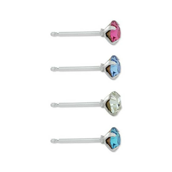 Deals โญ Giani Bernini 4-Pc. Set Fine Crystal Stud Earrings In Sterling Silver, Created For Macy's Multi ๐ 2 Deals โญ Giani Bernini 4-Pc. Set Fine Crystal Stud Earrings In Sterling Silver, Created For Macy's Multi ๐ - Image 2