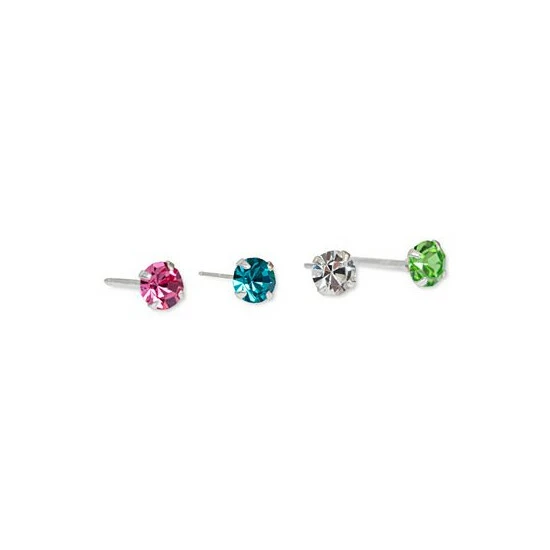 Deals โญ Giani Bernini 4-Pc. Set Fine Crystal Stud Earrings In Sterling Silver, Created For Macy's Multi ๐ 3 Deals โญ Giani Bernini 4-Pc. Set Fine Crystal Stud Earrings In Sterling Silver, Created For Macy's Multi ๐ - Image 3
