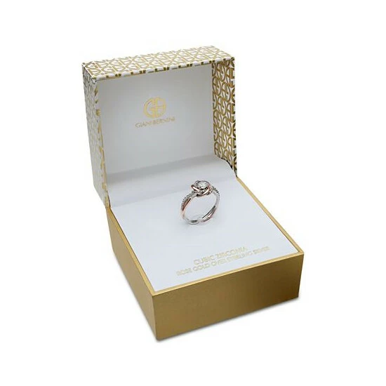 Flash Sale ⌛ Giani Bernini Cubic Zirconia Love Knot Ring In 18k Rose Gold Over Sterling Silver And Sterling Silver, Created For Macy's ✨ 2 Flash Sale ⌛ Giani Bernini Cubic Zirconia Love Knot Ring In 18k Rose Gold Over Sterling Silver And Sterling Silver, Created For Macy's ✨ - Image 2