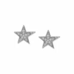 Hot Sale ⌛ Giani Bernini Cubic Zirconia Star Stud Earrings In Sterling Silver, Created For Macy's 😀 -Giani Bernini Shop unnamed file 2040
