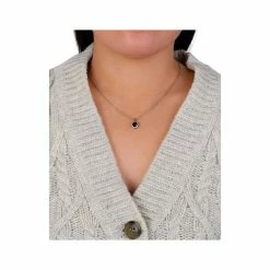 Hot Sale 😉 Giani Bernini Crystal And Cubic Zirconia Halo 18 Pendant Necklace In Sterling Silver, Created For Macy's Blue 😍 -Giani Bernini Shop unnamed file 2055