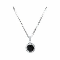 Hot Sale 😉 Giani Bernini Crystal And Cubic Zirconia Halo 18 Pendant Necklace In Sterling Silver, Created For Macy's Blue 😍 -Giani Bernini Shop unnamed file 2058