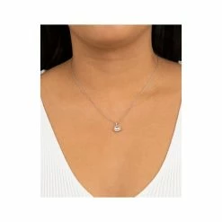 Hot Sale 😉 Giani Bernini Crystal And Cubic Zirconia Halo 18 Pendant Necklace In Sterling Silver, Created For Macy's Blue 😍 -Giani Bernini Shop unnamed file 2060