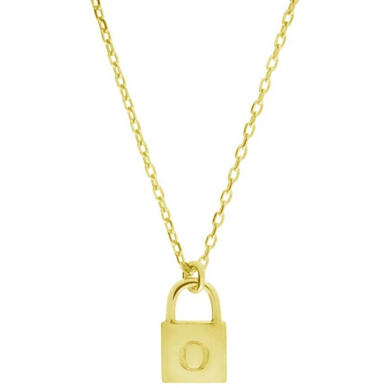 Deals ๐ Giani Bernini Initial Padlock 18 Pendant Necklace In 18k Gold-Plated Sterling Silver, Created For Macy's ๐ 1 Deals ๐ Giani Bernini Initial Padlock 18 Pendant Necklace In 18k Gold-Plated Sterling Silver, Created For Macy's ๐