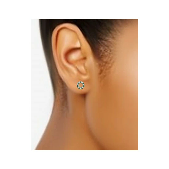 Budget ๐ Giani Bernini Lab-Created Ruby (1/2 Ct. T.w.) & Cubic Zirconia Circle Stud Earrings In Sterling Silver (Also In Lab-Created Green Quartz), Created For Macy's โค๏ธ 2 Budget ๐ Giani Bernini Lab-Created Ruby (1/2 Ct. T.w.) & Cubic Zirconia Circle Stud Earrings In Sterling Silver (Also In Lab-Created Green Quartz), Created For Macy's โค๏ธ - Image 2