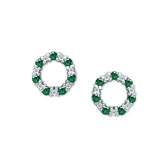 Budget ๐ Giani Bernini Lab-Created Ruby (1/2 Ct. T.w.) & Cubic Zirconia Circle Stud Earrings In Sterling Silver (Also In Lab-Created Green Quartz), Created For Macy's โค๏ธ 3 Budget ๐ Giani Bernini Lab-Created Ruby (1/2 Ct. T.w.) & Cubic Zirconia Circle Stud Earrings In Sterling Silver (Also In Lab-Created Green Quartz), Created For Macy's โค๏ธ - Image 3