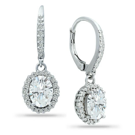 Brand new โจ Giani Bernini Cubic Zirconia Halo Drop Earrings In Sterling Silver, Created For Macy's ๐ 1 Brand new โจ Giani Bernini Cubic Zirconia Halo Drop Earrings In Sterling Silver, Created For Macy's ๐
