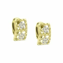 Best Pirce ⭐ Giani Bernini Cubic Zirconia Open Rectangle Clip-On Stud Earrings In 18k Gold-Plated Sterling Silver, Created For Macy's 👏 -Giani Bernini Shop unnamed file 2101