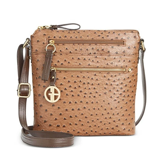 Best deal π Giani Bernini Embossed Faux Ostrich Crossbody, Created For Macy's Mocha/gold π₯° 1 Best deal π Giani Bernini Embossed Faux Ostrich Crossbody, Created For Macy's Mocha/gold π₯°